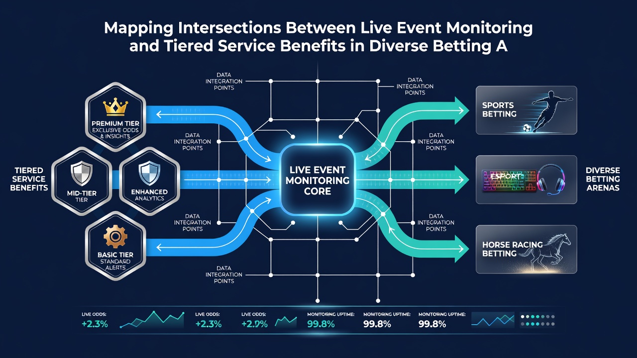 Detailed view of tiered dashboard interfaces displaying synchronized live monitoring outputs from multiple betting categories