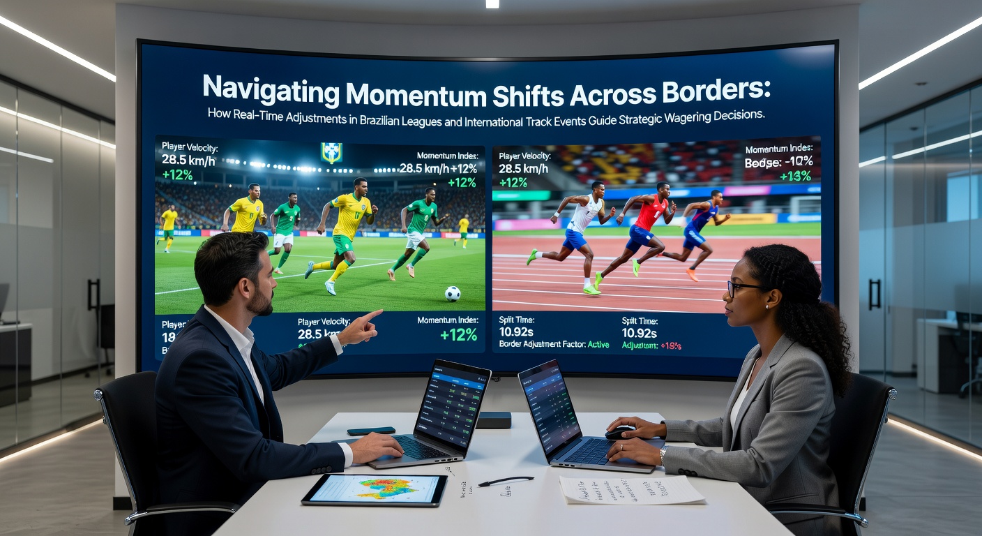 Real-time momentum analysis in Brazilian football leagues and global track events